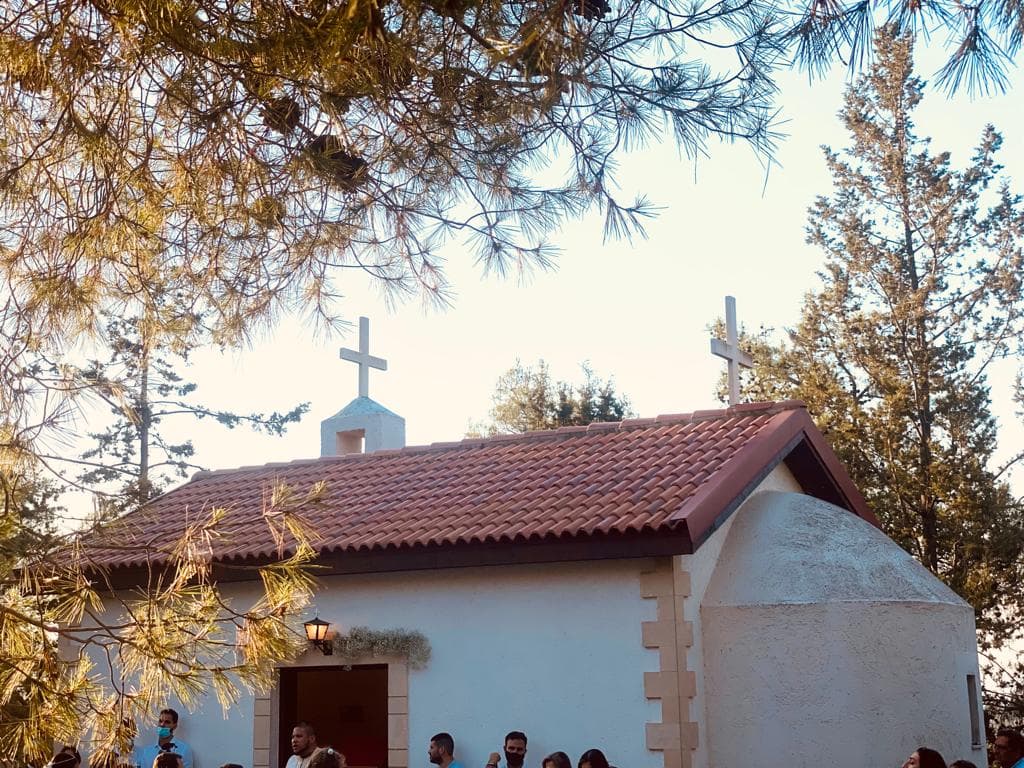 The Chapel of Apostolos Lucas in daylight