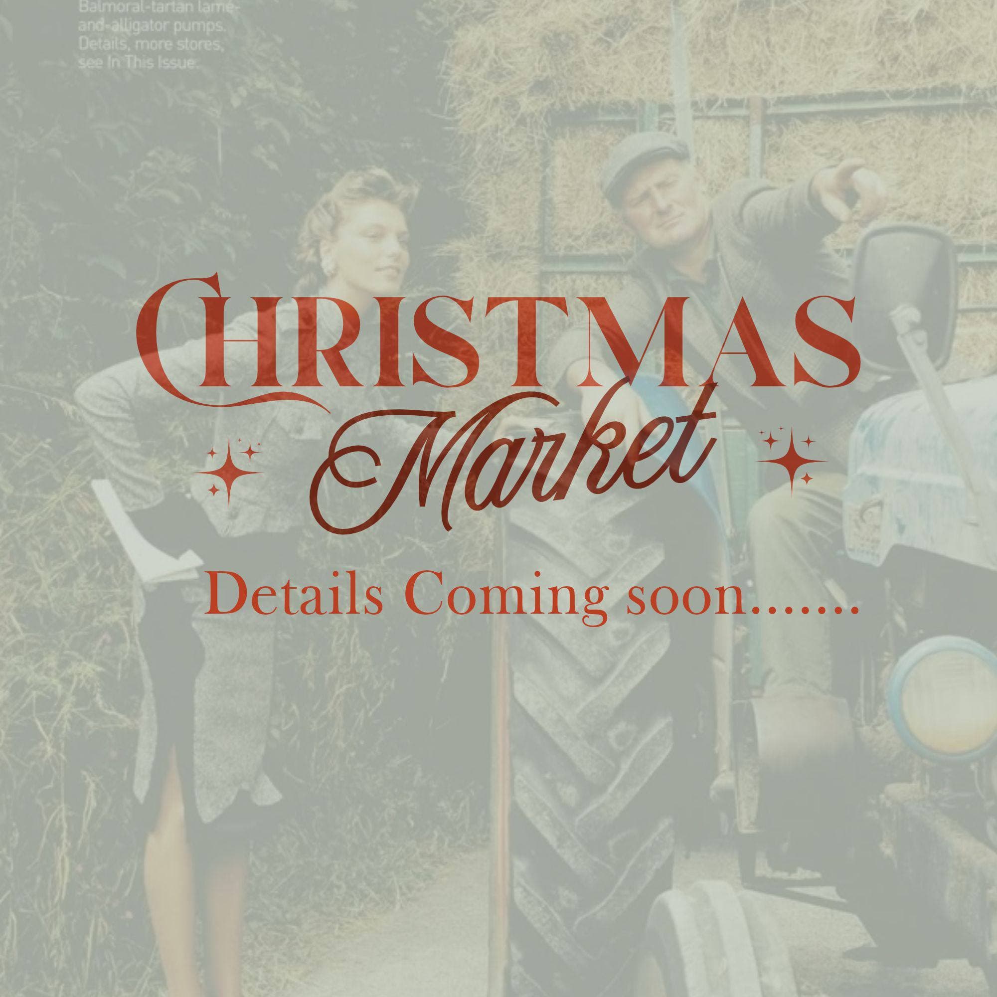 Poster for the Christmas Market at Lexeko Estate: details coming soon